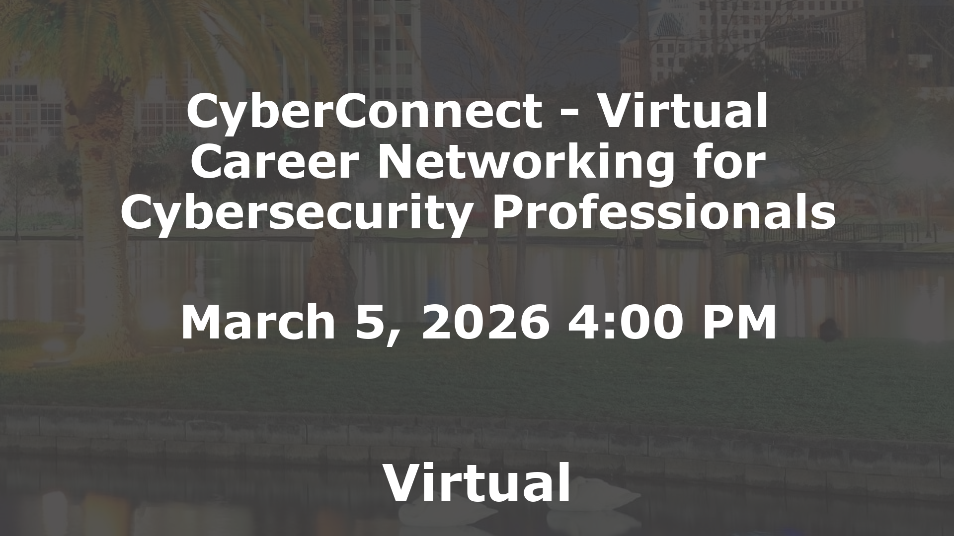 CyberConnect - Virtual Career Networking for Cybersecurity Professionals event image